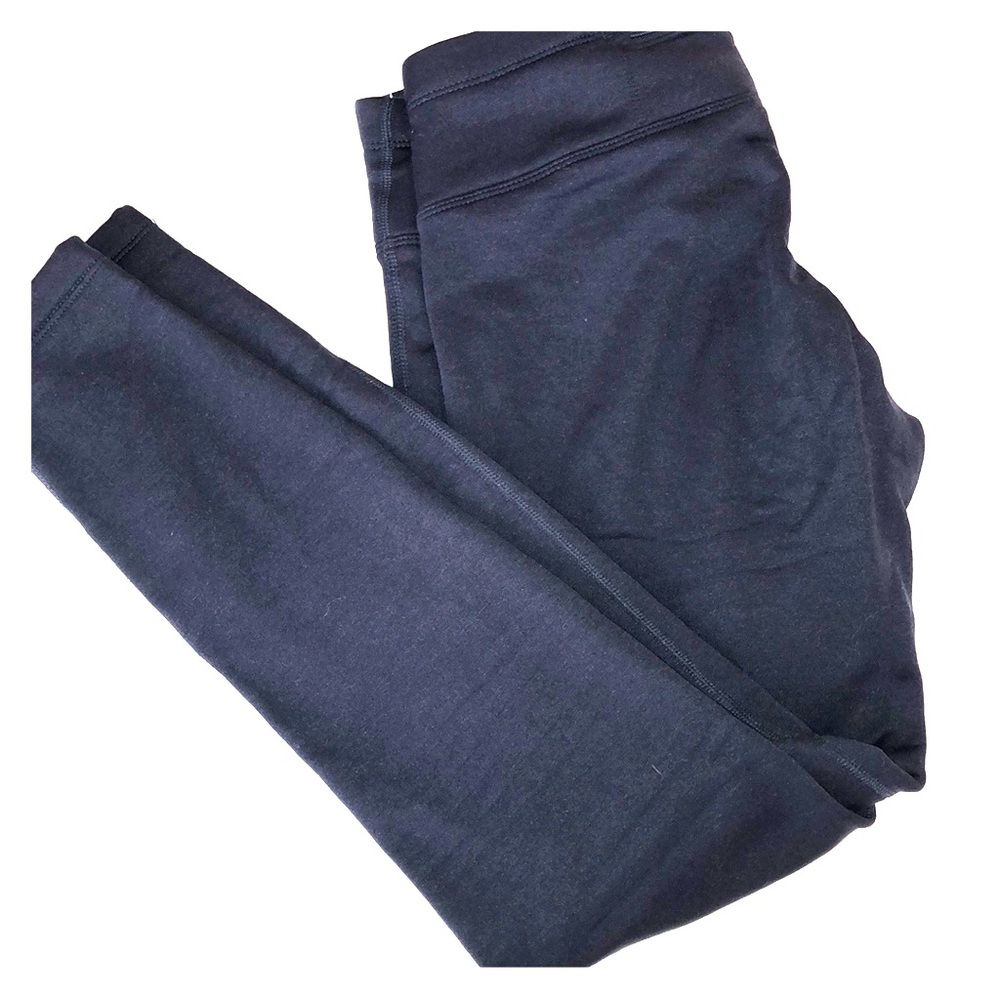 Navy Fleece Lined Athleta Crop Leggings